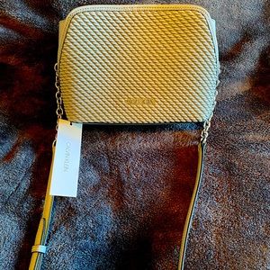 New with tags silver Calvin Klein crossbody purse